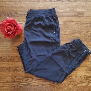 WHBM Black Drapey Jogger Pants Athletic Medium